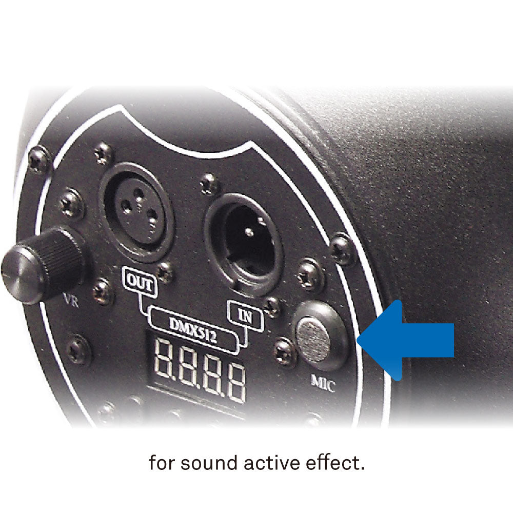 ZPL-64-36-5 - ZPL-64/36-5 LED Par Can, 180 W RGB, sound active control detail
