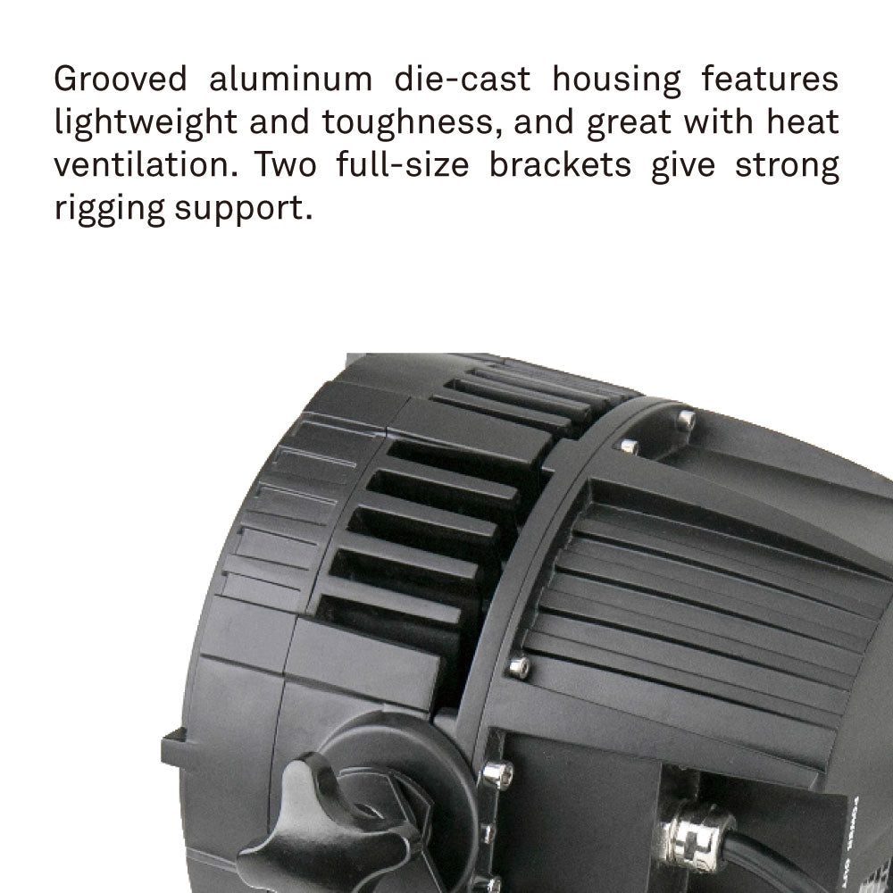 ZPW-64-18-10 - KUPO Outdoor LED PAR 180 W RGBW, front lamp view