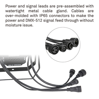 ZPW-64-18-10 - KUPO Outdoor LED PAR 180 W RGBW, waterproof power link setup