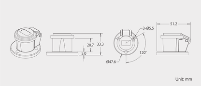 KL-DCG2 - K-LOK Dust Cover for 150 A Cam-Type Receptacle, Green